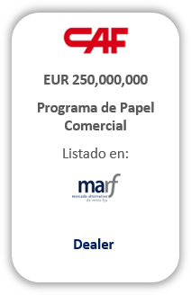 caf programa papel comercial español