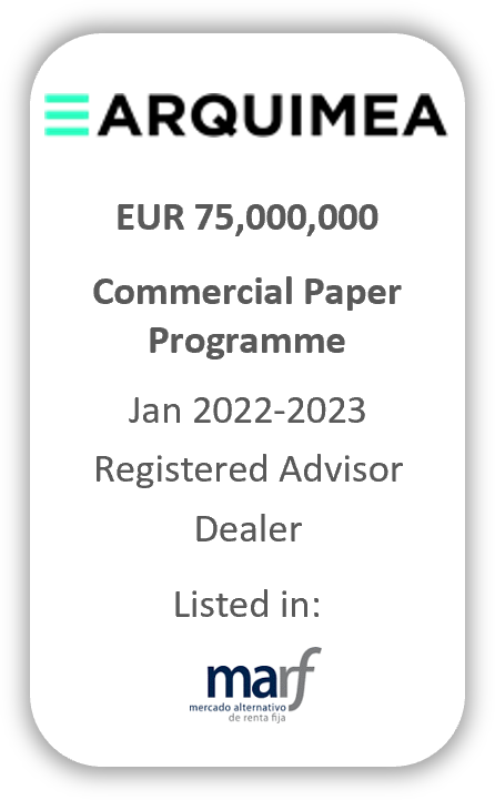 Arquimea - commercial paper programme CIE Automotive