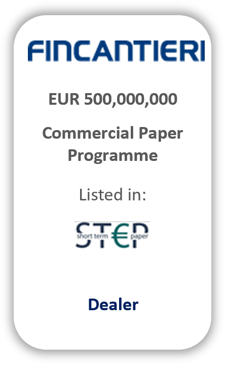 commercial paper programme fincantieri Cellnex tombstone